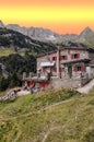 House in pyrennes mountains Royalty Free Stock Photo