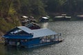 house rafting at the Kewlom dam, Lampang province , Thailand Royalty Free Stock Photo