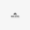 House real estate logo design icon sticker Royalty Free Stock Photo