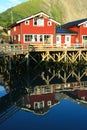 House reflected in the water