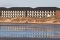 House reflection at the beach Island of Fanoe in Denmark