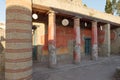 House of the Relief of Telephus in Ancient Ercolano (Herculaneum) city ruins Royalty Free Stock Photo