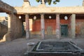 House of the Relief of Telephus in Ancient Ercolano (Herculaneum) city ruins Royalty Free Stock Photo