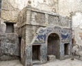 House 22 in the remains of Herculaneum Parco Archeologico di Ercolano Royalty Free Stock Photo