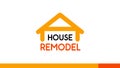 House Remodel Logo Design template on white Royalty Free Stock Photo