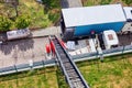 House removal with a hydraulic ladder truck