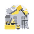 House renovation abstract concept vector illustration.