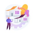 House renovation abstract concept vector illustration.