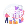 House renovation abstract concept vector illustration.