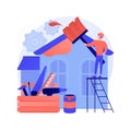 House renovation abstract concept vector illustration.