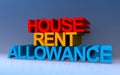 House rent allowance on blue