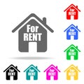 House rent icon. Elements of real estate in multi colored icons. Premium quality graphic design icon. Simple icon for websites, we Royalty Free Stock Photo