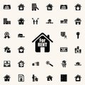 House rent icon. Real estate icons universal set for web and mobile Royalty Free Stock Photo