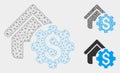 House Rent Options Vector Mesh Network Model and Triangle Mosaic Icon Royalty Free Stock Photo