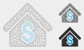 House Rent Vector Mesh 2D Model and Triangle Mosaic Icon Royalty Free Stock Photo