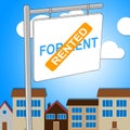 House Rented Represents For Lease And Board Royalty Free Stock Photo