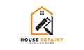 House repaint simple vector logo