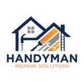 House repair tools logo. Handyman tools logo template Royalty Free Stock Photo