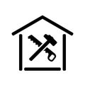 House Repairs sign, symbol, icon. Vector illustration