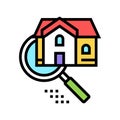 house research color icon vector illustration
