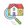 house research color icon vector illustration