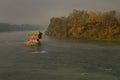 House in river Drina near Bajina Basta, Western Serbia Royalty Free Stock Photo