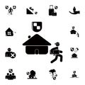 house robbery icon. Detailed set of insurance icons. Premium quality graphic design sign. One of the collection icons for websites