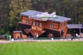 House on the roof Royalty Free Stock Photo