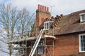 House Roof awaiting repair Royalty Free Stock Photo