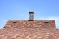 House roof covered with a bitumen tile