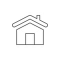House roof line outline icon