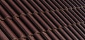 House roof tile pattern as background Royalty Free Stock Photo