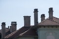 House roofs and chimneys Royalty Free Stock Photo