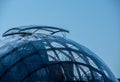 A house with a round glass roof Royalty Free Stock Photo