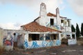 house in ruins near the old cod drought in the town of alcochete