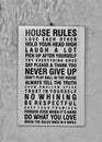 House rules Royalty Free Stock Photo