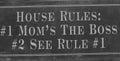 House rules sign Royalty Free Stock Photo