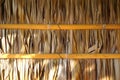 House`s wall made from dried leaves of the nipa palm and bamboo. old wall textured Royalty Free Stock Photo