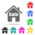 house for sale icon. Elements of real estate in multi colored icons. Premium quality graphic design icon. Simple icon for websites Royalty Free Stock Photo