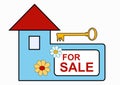 House for sale sign