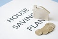 House savings plan Royalty Free Stock Photo