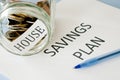 House savings plan Royalty Free Stock Photo