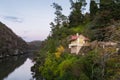 House with a scenic view over the Esk river towards Cataract Gorge