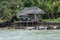 Thai style seaside wooden house, Thailand Royalty Free Stock Photo