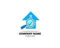 House Searching Logo Design Template