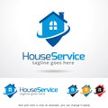 House Service Logo Template Design Vector Royalty Free Stock Photo