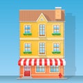 House shop flat illustration