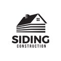 House siding construction logo vector template