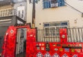 Rio de Janeiro, Brazil - February 28, 2018: House with a sign Fora Temer