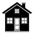 House Silhouette Vector Illustration Royalty Free Stock Photo